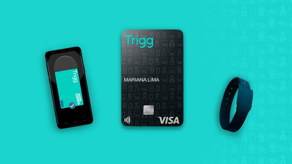 Pulseira Trigg Band, programa Triggers e um cartão virtual. Como conseguir um cartão de crédito Trigg. 