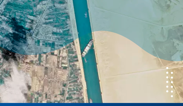 Canal de Suez rota de comércio marítimo