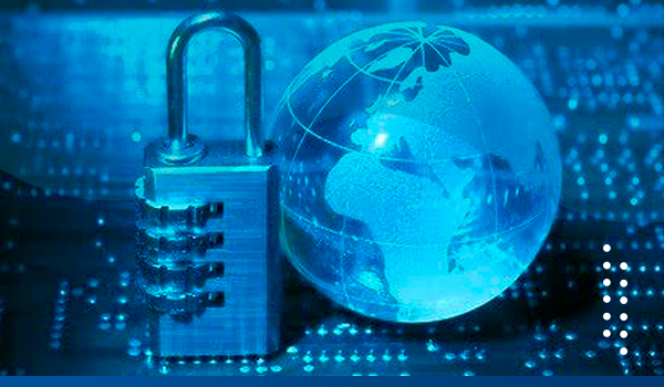 cadeado e globo segurança contra crime ciberneticos