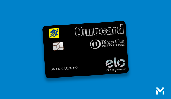 Cartão de crédito Ourocard Elo Nanquim Diners Club