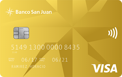 tarjeta de crédito Gold Banco San Juan