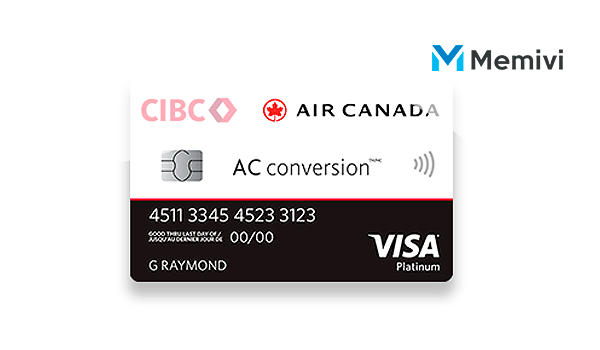CIBC Air Canada AC conversion Visa Prepaid Card