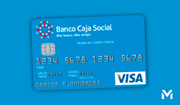 Tarjeta Clásica Banco Caja Social