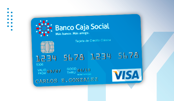 Tarjeta Clásica Banco Caja Social